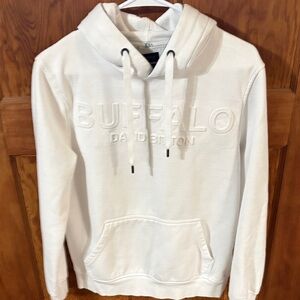 Buffalo David Bitton Cream Hoodie for Men